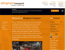 Tablet Screenshot of allingham-transport.com